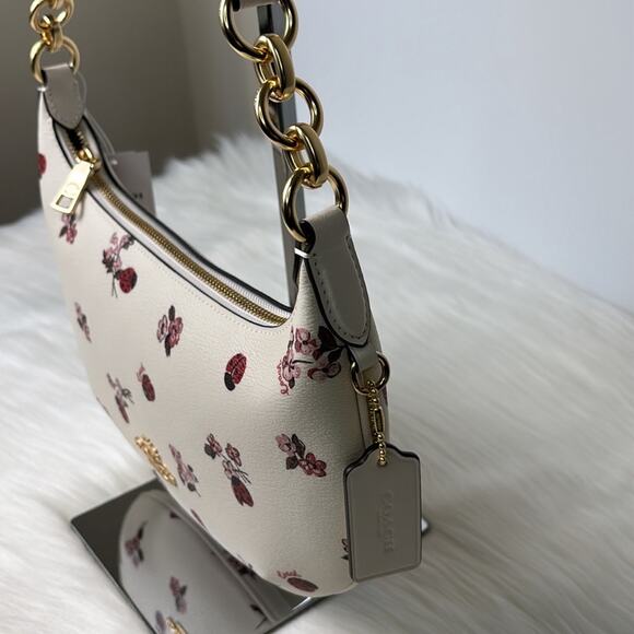 NWT Coach Payton Hobo Bag With Ladybug Floral Print Purse Bag - Picture 6 of 10
